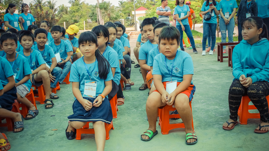 Các em học sinh tiểu học tham gia trại hè “Service Learning - Học tập thông qua phục vụ cộng đồng” năm 2019